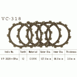 VESRAH VC-318 komplet motocyklowych tarcz sprzęgła sklep MOTORUS.PL