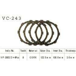 VESRAH VC-243 komplet motocyklowych tarcz sprzęgła sklep MOTORUS.PL