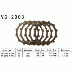 VESRAH VC-2003 komplet motocyklowych tarcz sprzęgła sklep MOTORUS.PL