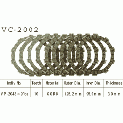 VESRAH VC-2002 komplet motocyklowych tarcz sprzęgła sklep MOTORUS.PL