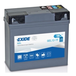 EXIDE GEL12-19 bezobsługowy ŻELOWY 12V 19Ah P+ CCA170 akumulator motocyklowy 185x80x170 MOTORUS.PL