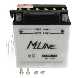 M.LINE YB10L-A2 11AH 12V 160A MOTO +Eektrolit/Prawy+ 136X91X146 MOTORUS.PL