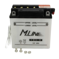 M.LINE YB9-B 9AH 12V 130A MOTO +Elektrolit/Lewy+ 137X76X140 MOTORUS.PL