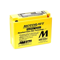 MotoBatt MB16AU 12V 20.5AH/230A P+ (207X72X164/164) akumulator motocyklowy YB16AL-A2 MOTORUS.PL