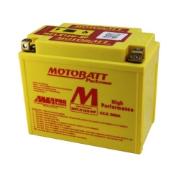 MOTOBATT MPLX12U-HP akumulator motocyklowy 12V 4AH/280A P+ LITHIUM LIFEPO4 LITOWO-JONOWY CBC + PCB (151X87X130/145)