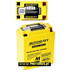 MOTOBATT MB12U 12V15Ah CCA160 AGM akumulator motocyklowy MOTORUS.PL