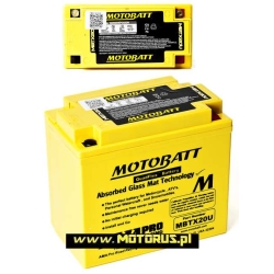 MotoBatt MBTX20U 12V 21Ah CCA310 AGM akumulator motocyklowy 175x87x155 MOTORUS.PL