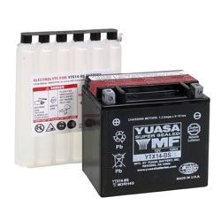 YUASA YTX14-BS 12V 12,6Ah 200A L+ bezobsługowy akumulator motocyklowy SUCHY z elektrolitem sklep MOTORUS.PL