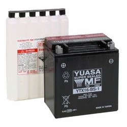 YUASA YTX16-BS-1 12V 14,7Ah 230A L+ bezobsługowy akumulator motocyklowy SUCHY z elektrolitem sklep MOTORUS.PL
