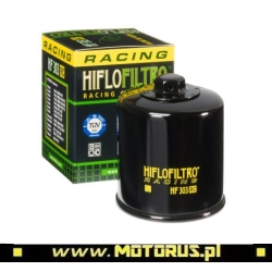HifloFiltro HF303RC motocyklowy filtr oleju RACING ze śrubą 17MM sklep motocyklowy MOTORUS.PL
