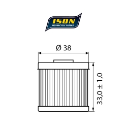 ISON 116 motocyklowy filtr oleju HF116 w sklepie motocyklowym MOTORUS.PL