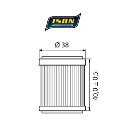 ISON 141 motocyklowy filtr oleju HF141 w sklepie motocyklowym MOTORUS.PL