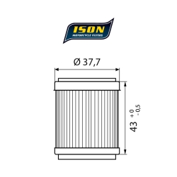 ISON 143 motocyklowy filtr oleju HF143 w sklepie motocyklowym MOTORUS.PL