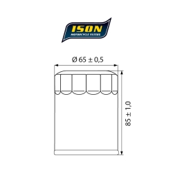 ISON 148 motocyklowy filtr oleju HF148 w sklepie motocyklowym MOTORUS.PL