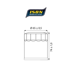 ISON 156 motocyklowy filtr oleju HF156 w sklepie motocyklowym MOTORUS.PL