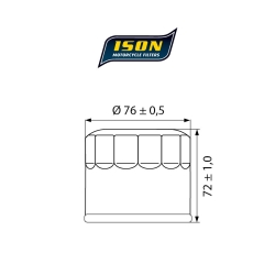 ISON 163 motocyklowy filtr oleju HF163 w sklepie motocyklowym MOTORUS.PL