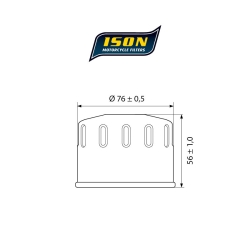 ISON 164 motocyklowy filtr oleju HF164 w sklepie motocyklowym MOTORUS.PL