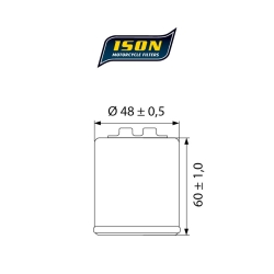 ISON 183 motocyklowy filtr oleju HF183 w sklepie motocyklowym MOTORUS.PL
