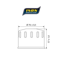 ISON 184 motocyklowy filtr oleju HF184 w sklepie motocyklowym MOTORUS.PL