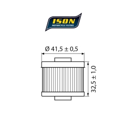 ISON 185 motocyklowy filtr oleju HF185 w sklepie motocyklowym MOTORUS.PL