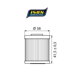 ISON 207 motocyklowy filtr oleju HF207 w sklepie motocyklowym MOTORUS.PL