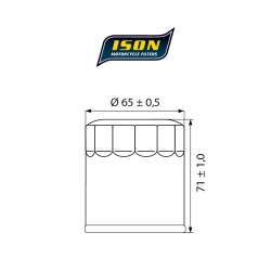 ISON 303 motocyklowy filtr oleju HF303 w sklepie motocyklowym MOTORUS.PL