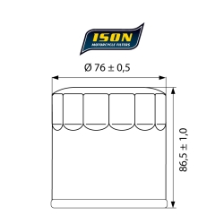 ISON 551 motocyklowy filtr oleju HF551 w sklepie motocyklowym MOTORUS.PL