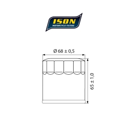 ISON 975 motocyklowy filtr oleju HF975 w sklepie motocyklowym MOTORUS.PL