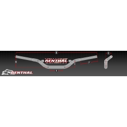 RENTHAL 789-02 STREET FIGHTER 22mm kierownica motocyklowa ROAD sklep MOTORUS.PL