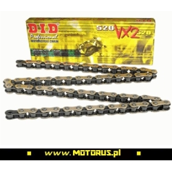 DID520VX2 G&B-120 ogniw łańcuch napędowy X-RING ZŁOTY sklep motocyklowy MOTORUS.PL