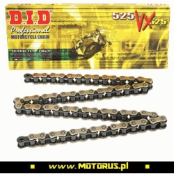 DID525VX G&B-104 ogniw łańcuch napędowy X-RING ZŁOTY sklep motocyklowy MOTORUS.PL