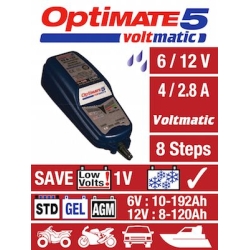 TECMATE OPTIMATE 5 SAE motocyklowa ładowarka do akumulatora prostownik 6V i 12V sklep MOTORUS.PL