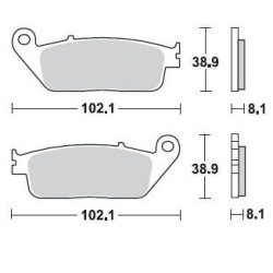 BRAKING 716CM55 VD156JL Sintered motocyklowe klocki hamulcowe 2szt. MOTORUS.PL