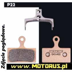 BRAKING Sintered RACE P22020 AVID X.0 TRAIL Rowerowe klocki hamulcowe MOTORUS.PL