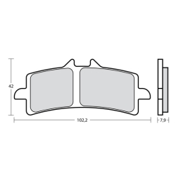 REMBO M497Z04 Z04 klocki hamulcowe do zacisków monobloc M4/M430/M50/GP4-RX/GP4-RS MOTORUS.PL