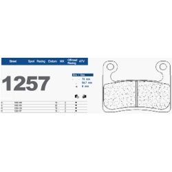 CL Brakes Carbone Lorraine 1257XBK5 motocyklowe klocki hamulcowe na 1 tarczę BMW S100RR 2019-, R1250GS 2019- MOTORUS.PL