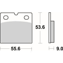 SBS 506 HS motocyklowe klocki hamulcowe komplet na 1 tarczę sklep motocyklowy MOTORUS.PL