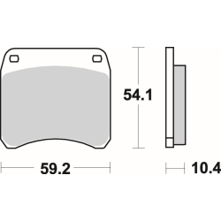 SBS 523 DC motocyklowe klocki hamulcowe komplet na 1 tarczę sklep motocyklowy MOTORUS.PL