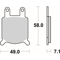 SBS 560 HF motocyklowe klocki hamulcowe komplet na 1 tarczę sklep motocyklowy MOTORUS.PL