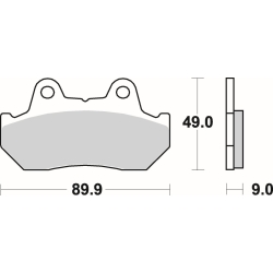 SBS 572 LS motocyklowe klocki hamulcowe komplet na 1 tarczę sklep motocyklowy MOTORUS.PL