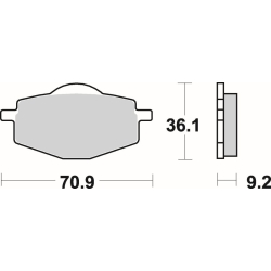 SBS 575 HF motocyklowe klocki hamulcowe komplet na 1 tarczę sklep motocyklowy MOTORUS.PL