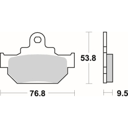 SBS 582 HF motocyklowe klocki hamulcowe komplet na 1 tarczę sklep motocyklowy MOTORUS.PL