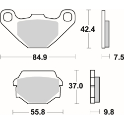 SBS 586 SI motocyklowe klocki hamulcowe komplet na 1 tarczę sklep motocyklowy MOTORUS.PL