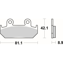 SBS 593 RQ motocyklowe klocki hamulcowe komplet na 1 tarczę sklep motocyklowy MOTORUS.PL