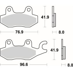 SBS 638 DC RACING DUAL CARBON motocyklowe klocki hamulcowe komplet na 1 tarczę MOTORUS.PL