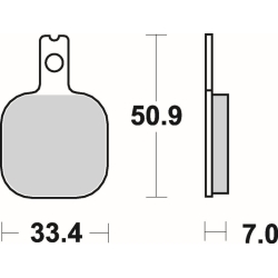 SBS 656 RQ motocyklowe klocki hamulcowe komplet na 1 tarczę sklep motocyklowy MOTORUS.PL