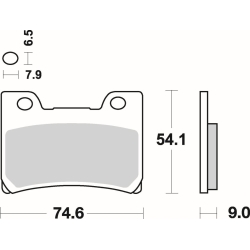 SBS 665 RS motocyklowe klocki hamulcowe komplet na 1 tarczę sklep motocyklowy MOTORUS.PL