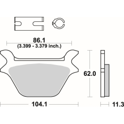 SBS 669 LS motocyklowe klocki hamulcowe komplet na 1 tarczę sklep motocyklowy MOTORUS.PL