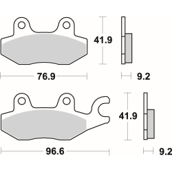 SBS 688 RS motocyklowe klocki hamulcowe komplet na 1 tarczę sklep motocyklowy MOTORUS.PL