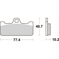 SBS 711 RS motocyklowe klocki hamulcowe komplet na 1 tarczę sklep motocyklowy MOTORUS.PL